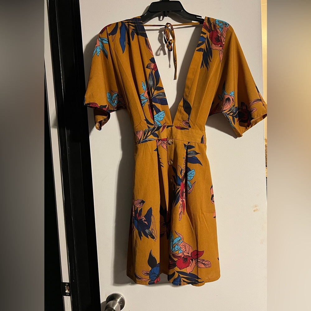 Deep v dress